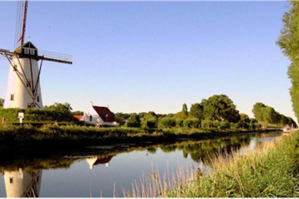 شقة Duplex Appertement Met Zicht Damse Vaart @ Brugge المظهر الخارجي الصورة